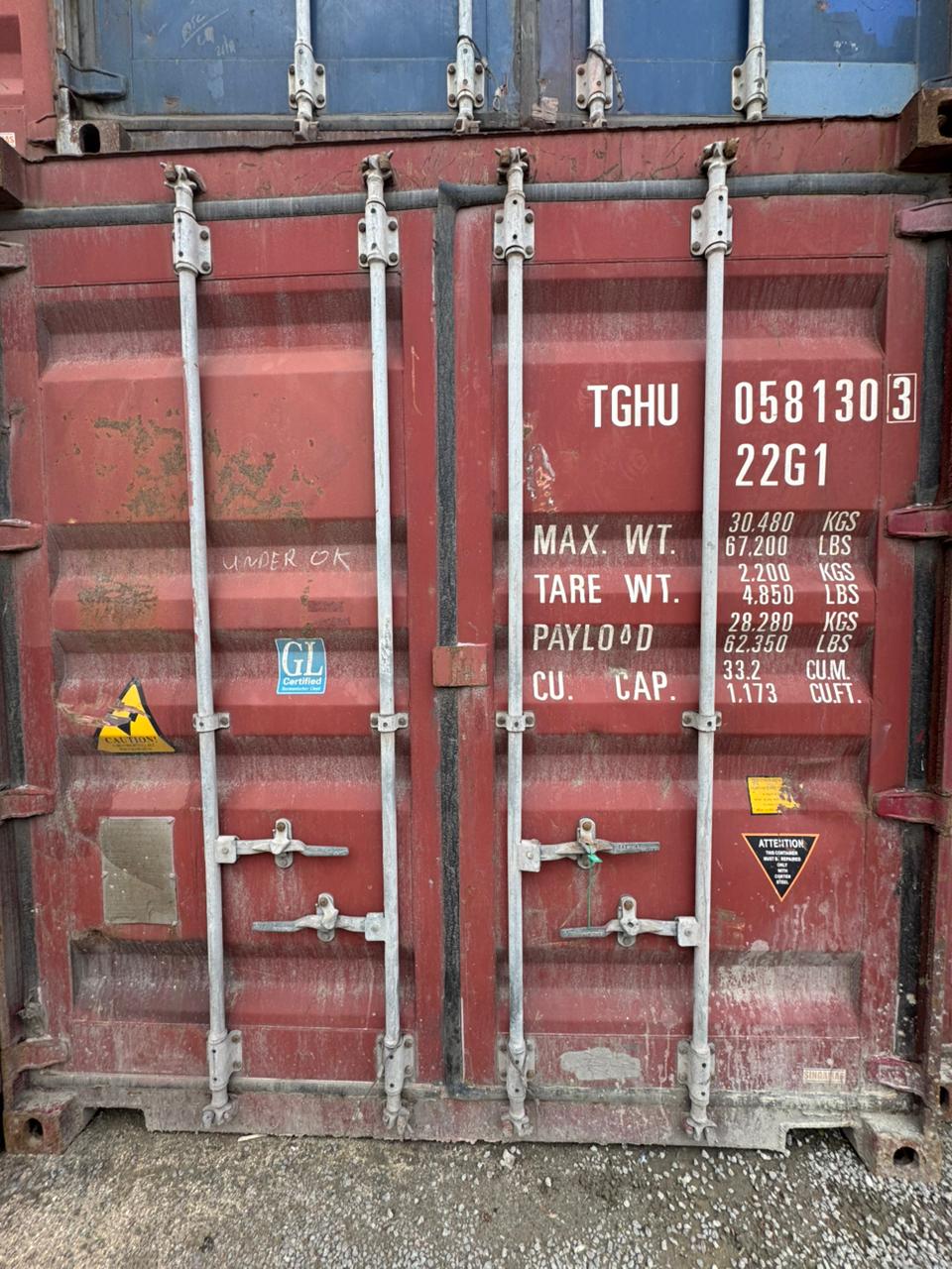 Морской контейнер TGHU0581303